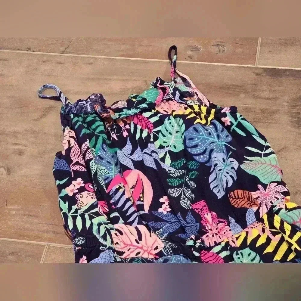 H&M Hawaiian Print Girls Size 6-7y Jumpsuit - Picture 4 of 11
